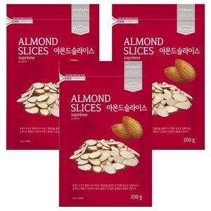 리치팜너트 아몬드슬라이스, 200g, 3개