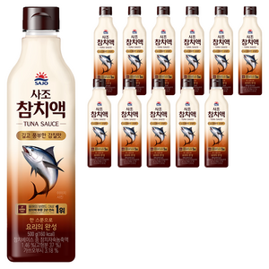 사조 참치액, 500g, 12개