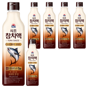 사조 참치액, 500g, 6개