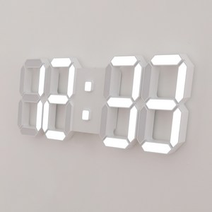 무아스 퓨어 39cm 슬림형 LED 벽시계 L, 화이트