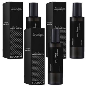 코코도르 퍼퓸 섬유탈취제 우디호텔, 3개, 250ml