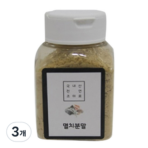 딜리셔스마켓 멸치 가루 소형, 50g, 3개