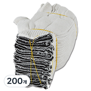 가드맨 면장갑 40g, 손목띠검정, 200개