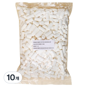 아트위드미 화이트 빅 마쉬멜로우 3 x 1.5 cm, 1kg, 10개
