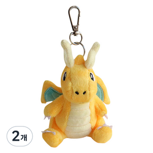 매니어리틀 포켓몬 망나뇽 봉제인형, 혼합색상, 2개, 8cm