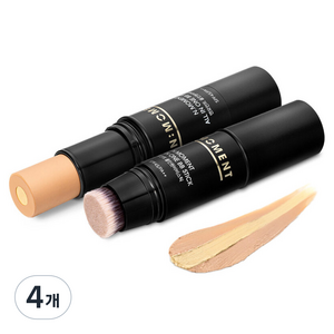 엔모먼트 남성용 올인원 비비스틱 SPF45 PA++, 미디엄 베이지, 4개