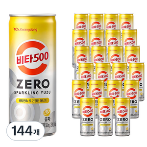 비타500 제로 스파클링 유자, 250ml, 144개