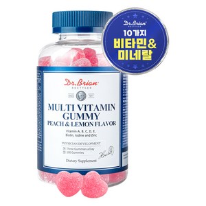 닥터브라이언 멀티비타민 구미 복숭아 & 레몬맛, 100정, 300g, 1개