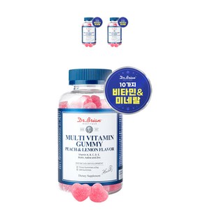 닥터브라이언 멀티비타민 구미 복숭아 & 레몬맛, 100정, 300g, 3개