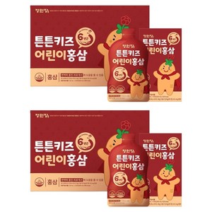 정원장 튼튼키즈 어린이 홍삼, 600ml, 2개