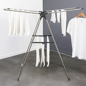 코멧 홈 접이식 대형 빨래건조대, 그레이, 1개