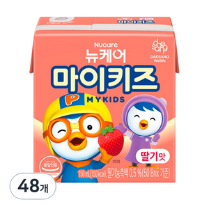 마이키즈 딸기맛, 150ml, 48개