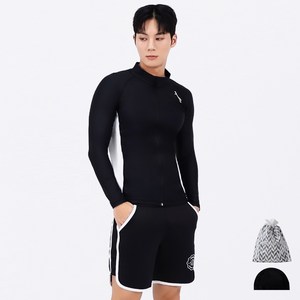 아쿠아티카 남성용 래쉬가드 AQAMBA + 트렁크반바지 세트