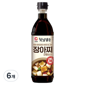 햇살담은 장아찌간장소스, 6개, 820ml