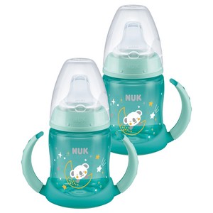 누크 퍼스트초이스 러너 야광 스파우트컵, 150ml, 2개, 그린