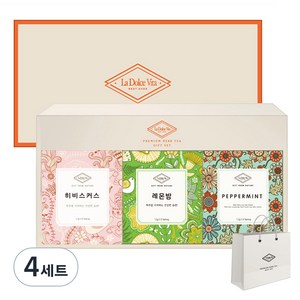 라돌체비타 프리미엄 허브차 3종 선물세트 + 쇼핑백, 4세트