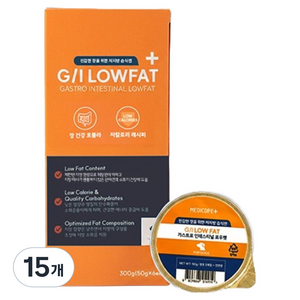 메디코펫 독 가스트로 인테스티널 로우펫 습식캔 6p, 300g, 15개, 참치