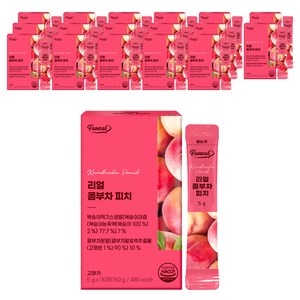 퍼니트 리얼 콤부차 피치맛, 150g, 18개