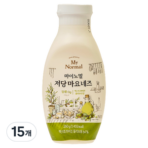 마이노멀 저당 마요네즈, 260g, 15개