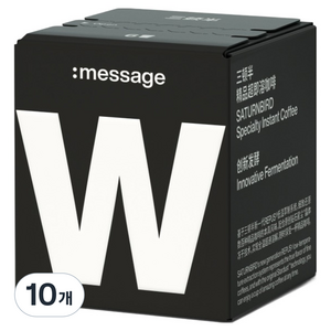 새턴버드 메시지 시리즈 콜드브루 커피 W 발효커피 라이트 로스팅, 3g, 6개입, 10개