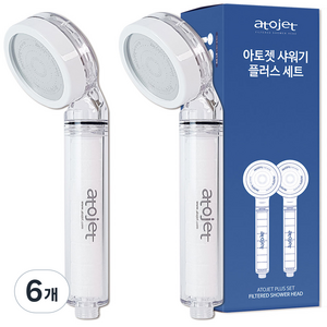아토젯 필터 샤워기 본품 2P, 6개
