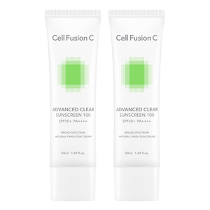 셀퓨전씨 어드밴스드 클리어 썬스크린 100 SPF50+ PA++++, 50ml, 2개