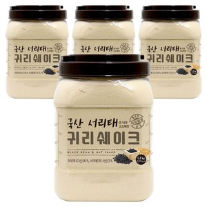 태광선식 국산서리태로 더욱 고소해진 귀리쉐이크, 1.2kg, 4개