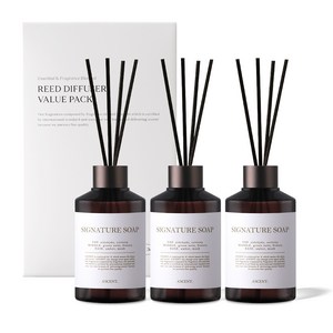 에이센트 퍼퓸드 디퓨저, 시그니처솝, 200ml, 3개
