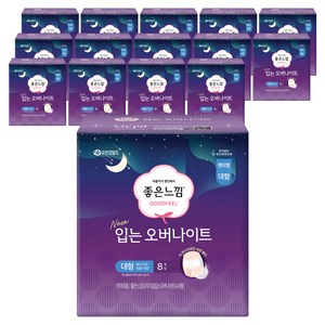 좋은느낌 입는 오버나이트, 대형, 8개입, 15개