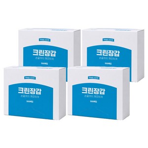 이너홈 클린한 엠보싱 위생장갑, 500개입, 4개