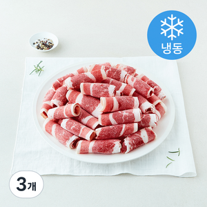 미국산 대패 우삼겹 (냉동), 3개, 1kg