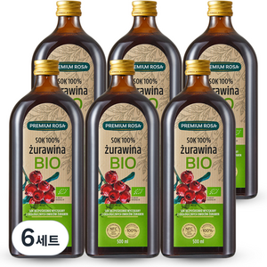 프리미엄로사 유기농 크랜베리 원액, 500ml, 12개