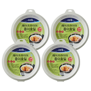 크린랩 에어프라이어 종이호일, 23cm, 30개입, 4개