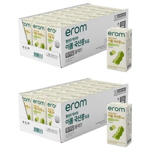 이롬 황성주 박사의 국산콩 두유 무가당, 190ml, 48개