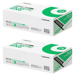 카피어랜드 플라스틱링 100개입, 14mm, 검정색, 2개