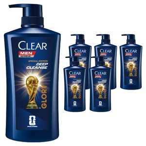 클리어 딥 클린 맨 샴푸, 650ml, 6개