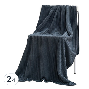 소니오 소프트 베이직 컬러 목욕 바스타월 70 x 140 cm, 05 네이비, 2개