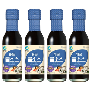 청정원 해물굴소스 고소한맛, 250g, 4개