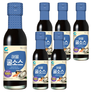 청정원 해물굴소스 고소한맛, 250g, 6개