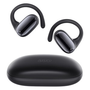 QCY T30 AIR 공기전도 오픈형 멀티포인트 블루투스 이어폰, QCY-T30 AIR, 블랙
