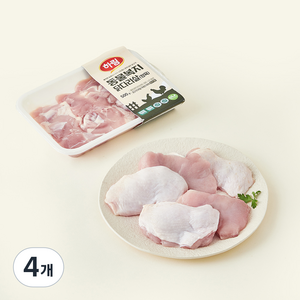 하림 동물복지 인증 닭다리살 (냉장), 500g, 4개