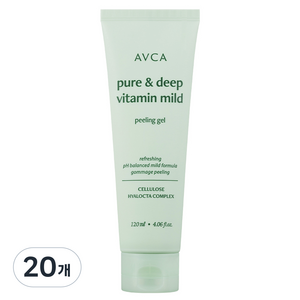아브카 퓨어 앤 딥 비타민 저자극 필링 젤, 120ml, 20개