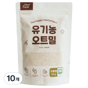 잼먹 유아용 오트밀 가루형 중기, 300g, 10개