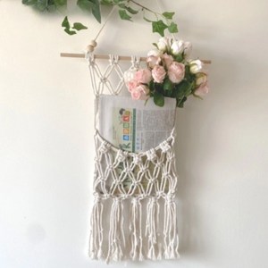 에브리스텝 인테리어 벽걸이 잡지 소품 꽂이 A 타입, 화이트