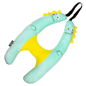 어반카 카툰 안전벨트 수면쿠션, 그린, 1개