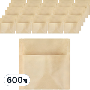 핸즈픽 빵봉투 식품 포장지 15호, 크라프트, 600개