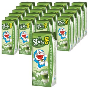 남양유업 말차에몽 우유, 190ml, 24개
