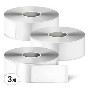 탐사 미니 시리즈 네임스티커 라벨 프린터용 라벨지 화이트 200매 14 x 30 mm, 3개, 200칸