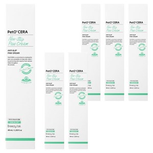 페토세라 강아지 고양이 미끄럼방지 논슬립 포우 크림, 6개, 40ml