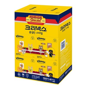 크리넥스 홈냅킨 스타일, 카카오캐릭터, 1세트, 6개